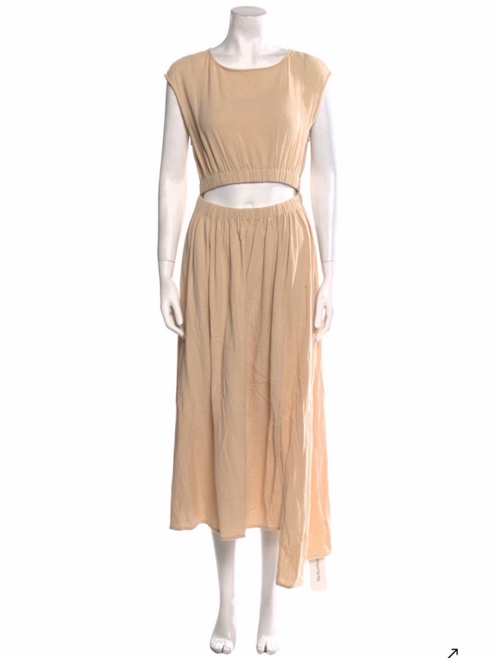 Apiece Apart scoop neck Cutout Maxi Dress